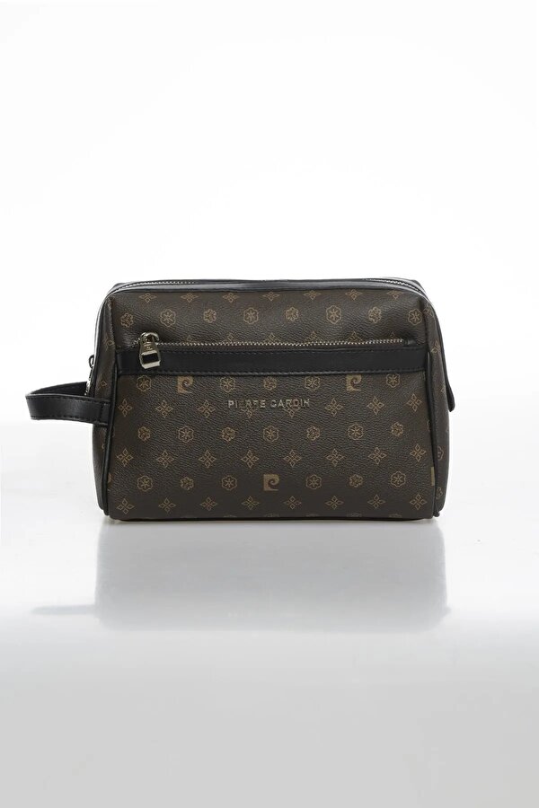 01pc001179 Erkek el çantası omuz çantası kişisel Traş çanta Baskılı Kahverengi