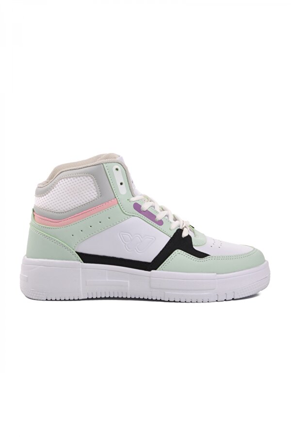 Berry Hi Beyaz-Su Yeşili Bağcıklı Unisex Hi Sneaker