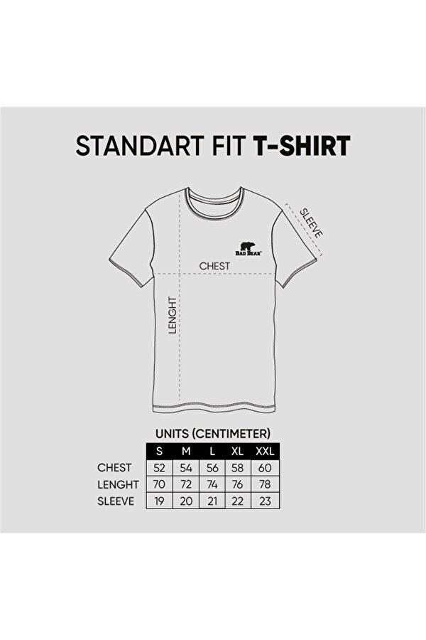 Bear Tee T-Shirt Off-White Beyaz Logo Baskılı Erkek Tişört