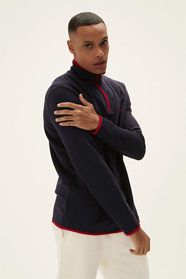 21.02.12.029-C07 Backup Half-Zip Erkek Sweatshirt