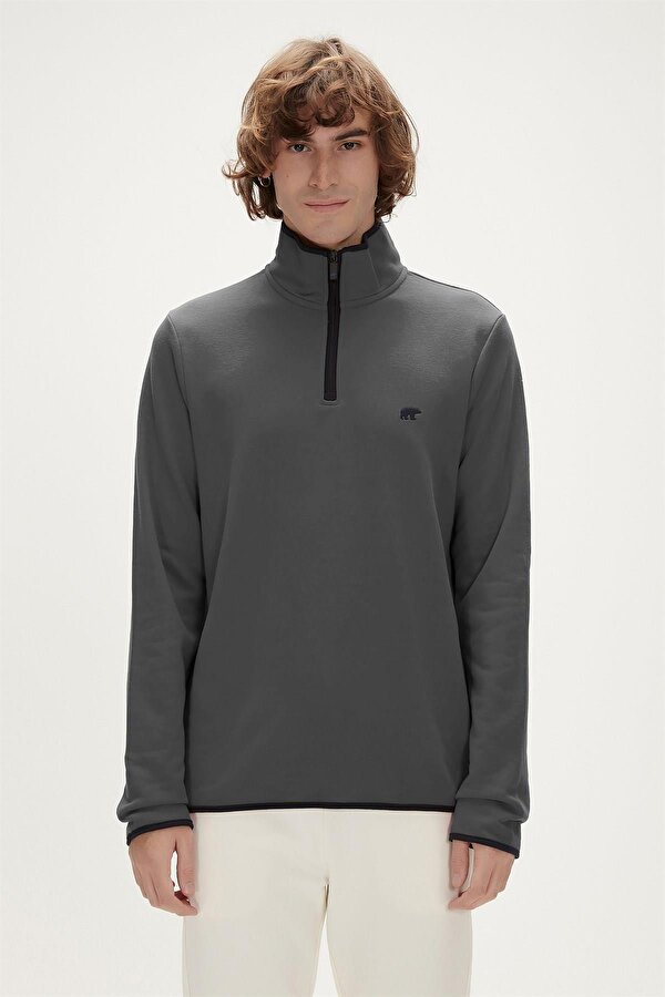 21.02.12.029-C08 Backup Half-Zip Erkek Sweatshirt