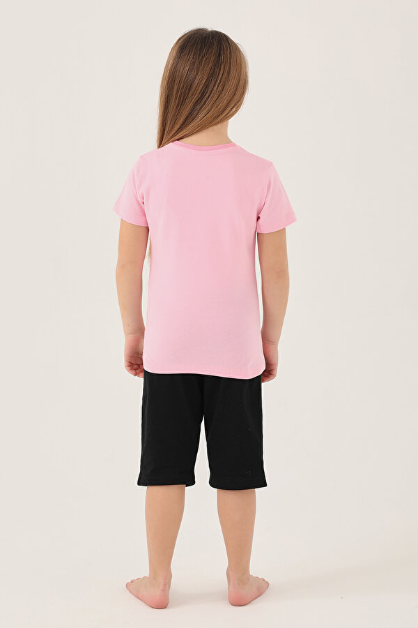 L1588-2 Kız Çocuk T-Shirt Pembe