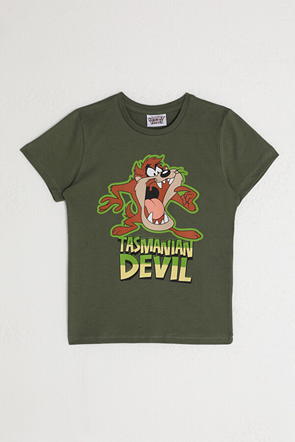 L1583-2 Erkek Çocuk T-Shirt Haki