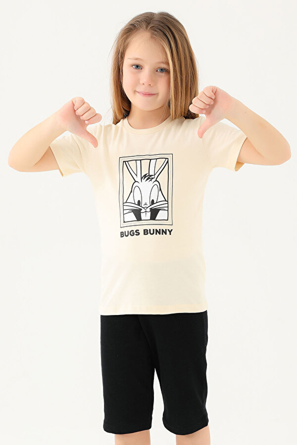 L1589-2 Kız Çocuk T-Shirt Fil Dişi