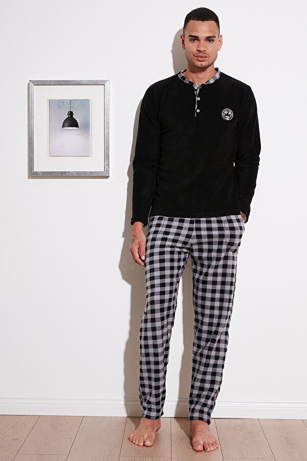 Erkek Pijama Takımı 60961002 SİYAH