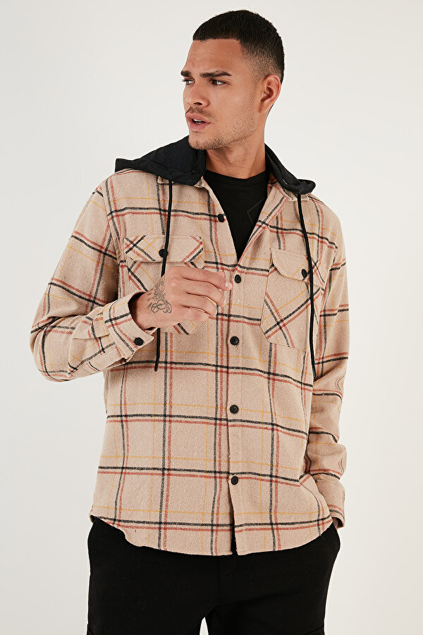 Erkek Gömlek CF24W126985 BEJ