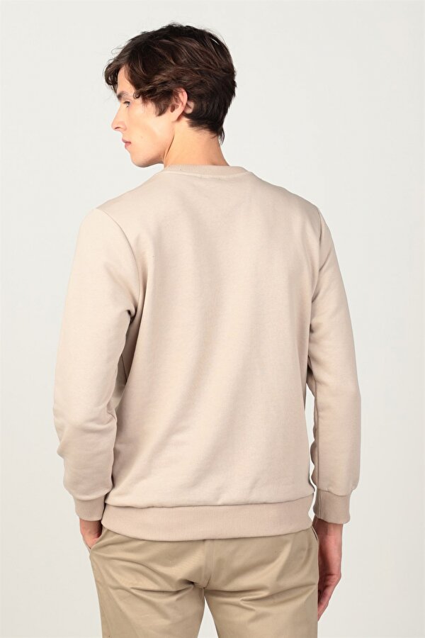 Bisiklet Yaka Basıc Unisex Sweatshirt