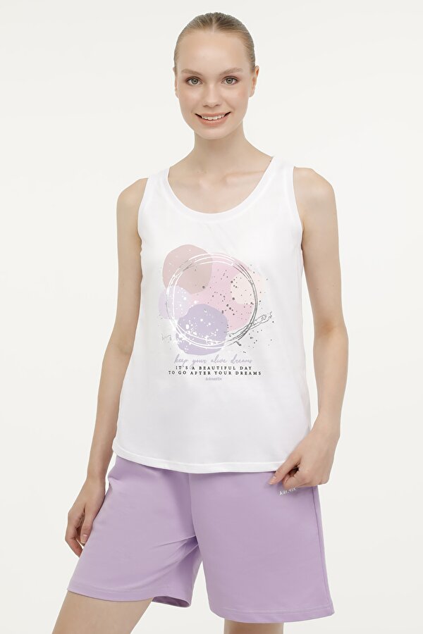 WL GABY-B 10T7118 3FX Beyaz Kadın Atlet