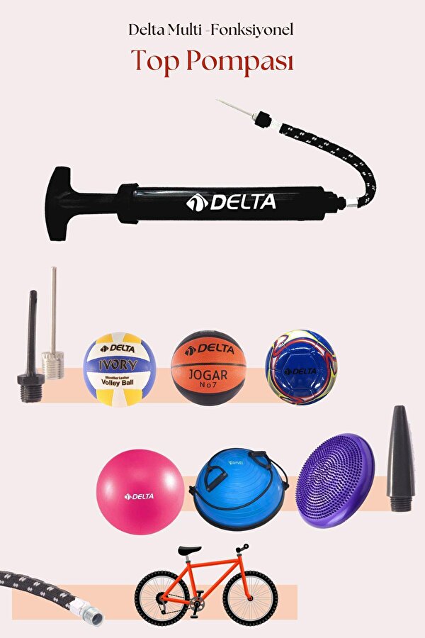 Deluxe Kauçuk 1 Numara Hentbol Topu + Top Pompası