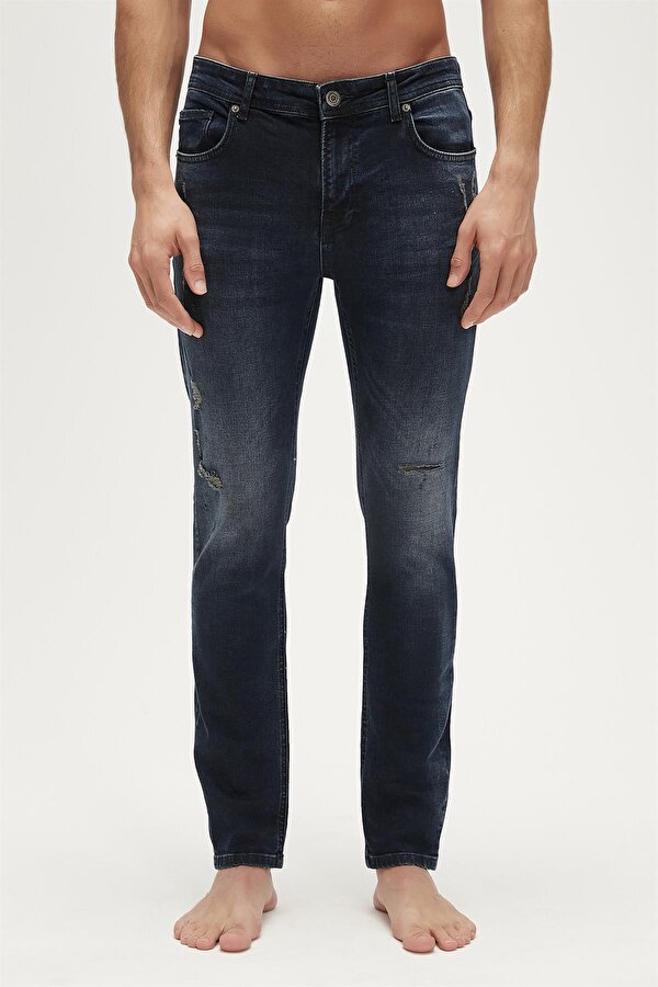Xavier Jeans Indigo Mavi Erkek Denim Pantolon