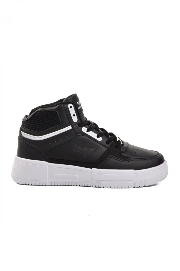 Berry Hi Siyah-Beyaz Bağcıklı Unisex Hi Sneaker
