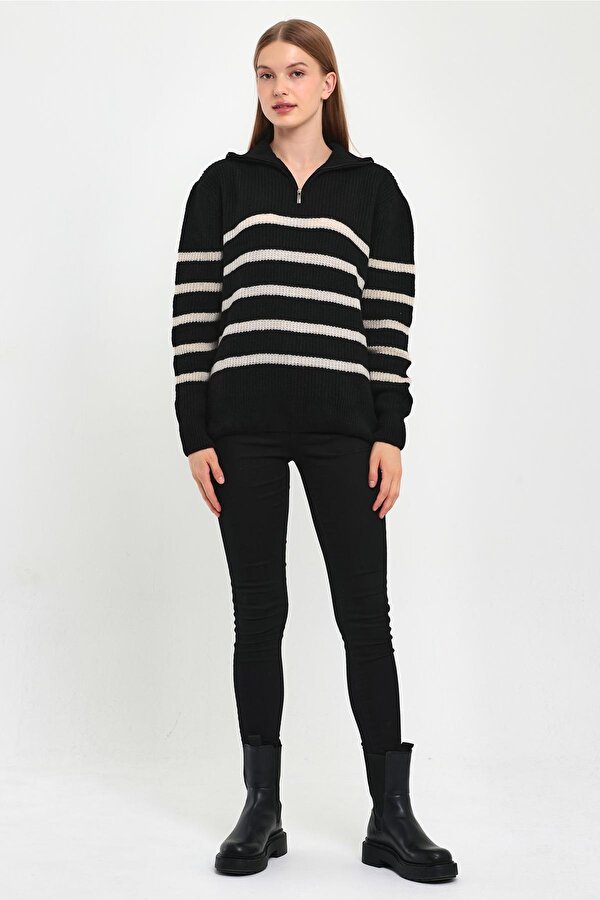 ALEXANDERGARDI FERMUARLI BALIKÇI YAKA TRİKO KAZAK (B23-5802)