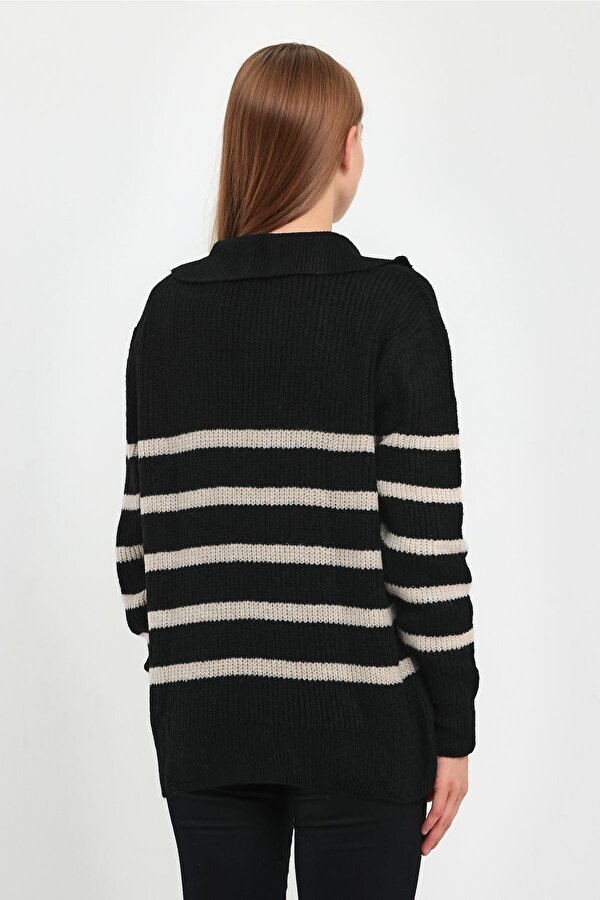 ALEXANDERGARDI FERMUARLI BALIKÇI YAKA TRİKO KAZAK (B23-5802)