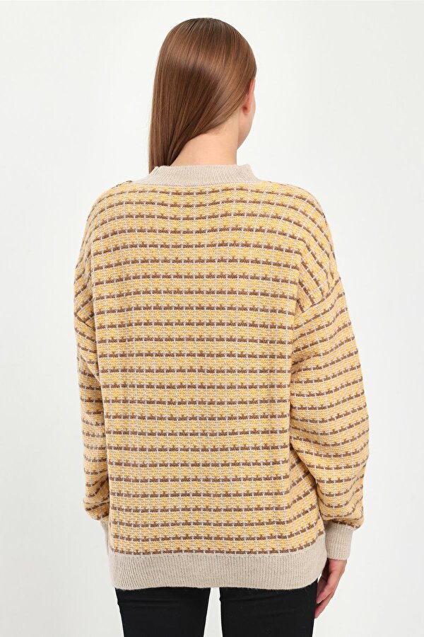 ALEXANDERGARDI DESENLİ YARIM BALIKÇI TRİKO KAZAK (B23-5804)