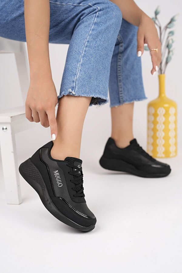 Happy Garantili Kadın Ortopedik Günlük Bağcıklı Şık Rahat Sneaker Spor Ayakkabı