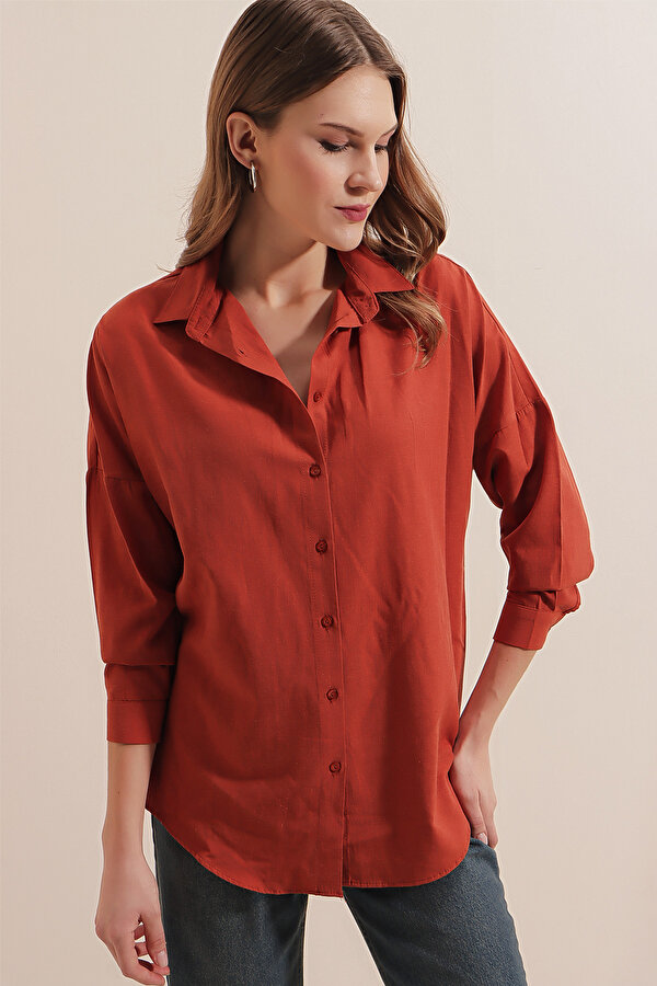 Oversize Uzun Basic Gömlek 3900 DS22YB113900 DS22YB113900