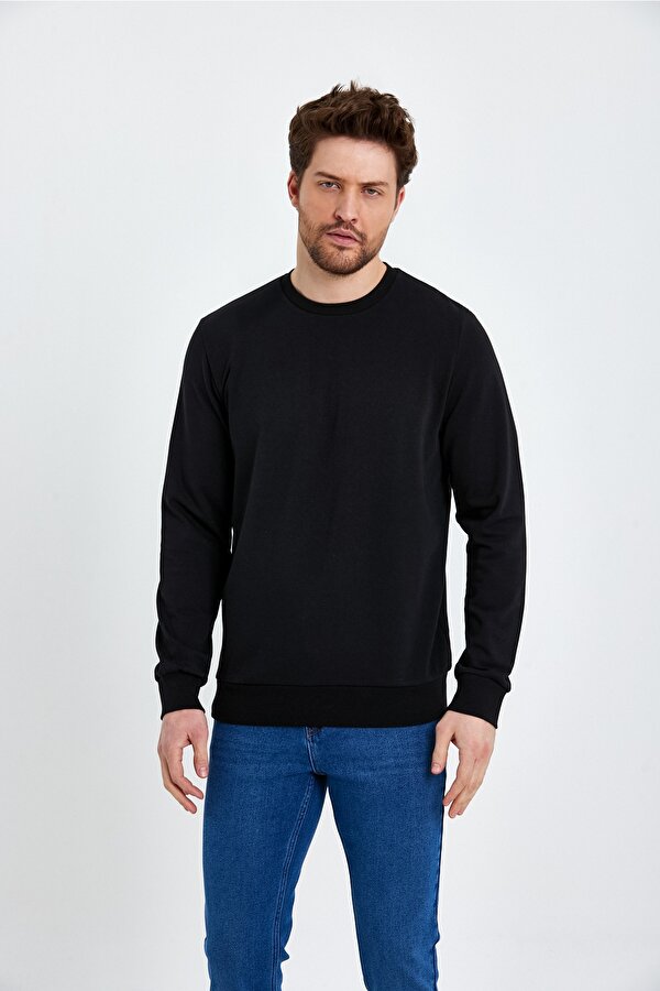 Bisiklet Yaka Basic  İnce Mevsimlik  Sweatshirt RD23YE581001