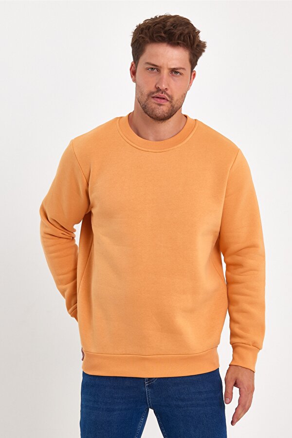 3 İplik Şardonlu Bisiklet Yaka Sweatshirt RD24KE054903