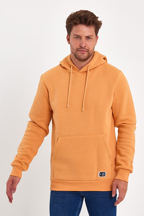 3 İplik Şardonlu Cepli Kapşonlu Sweatshirt RD24KE055490