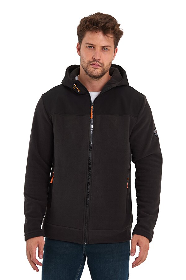 Kapşonlu Fermuarlı Sweatshirt RD24KE056044