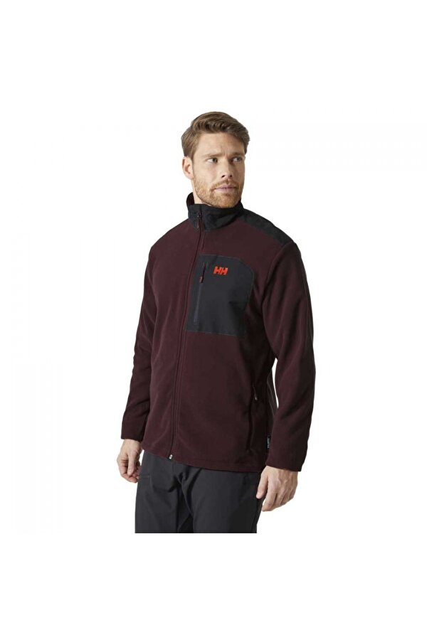 Daybreaker Block Jacket Erkek Polar Ceket HHA.49454.658 Bordo