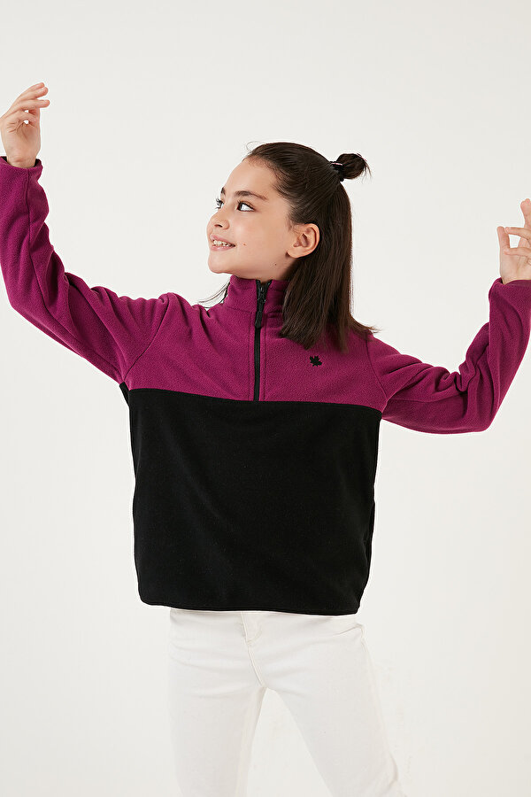 Unisex Çocuk Polar 5905004 MOR-SİYAH