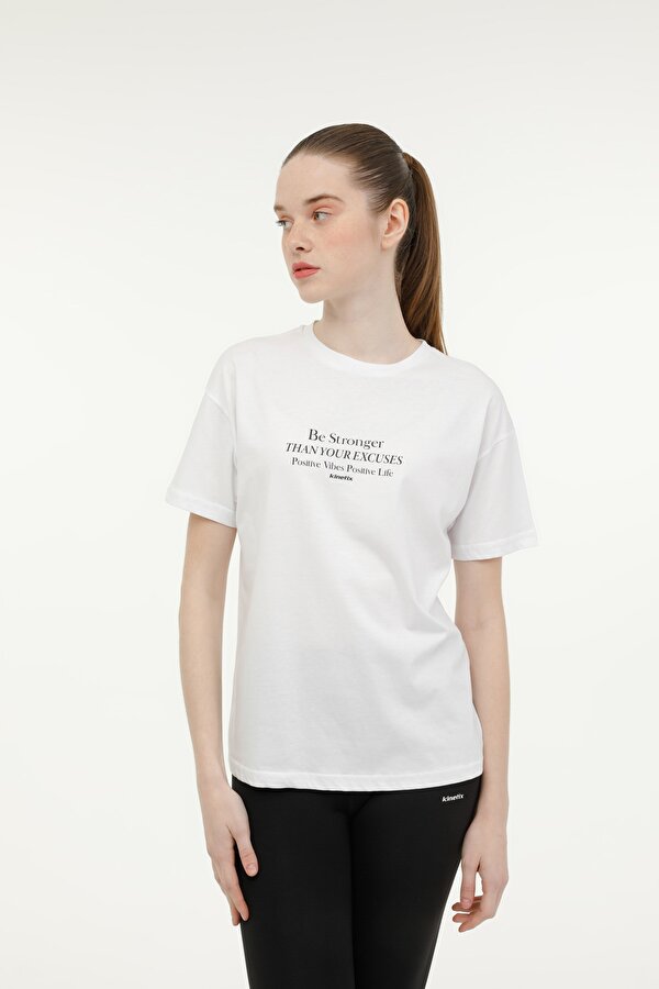 WL DALIA 11T9000 3FX Beyaz Kadın Kısa Kol T-Shirt