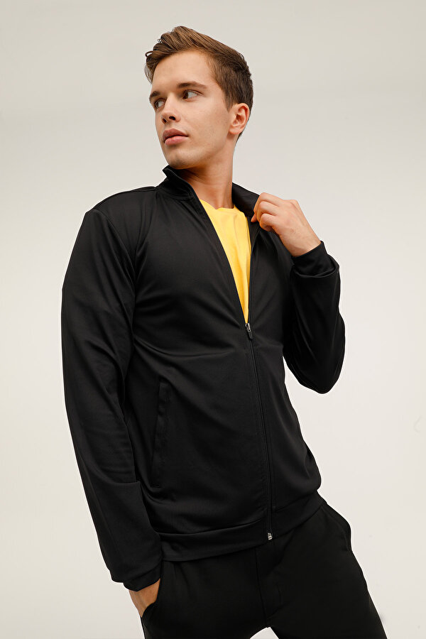 Kinetix Me Foster 18Esn11 3Pr Черный Мужчина Толстовка На Молнии