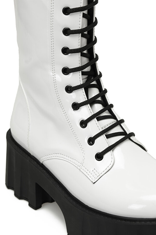 AMY 3PR Beyaz Kadın Topuklu Bot