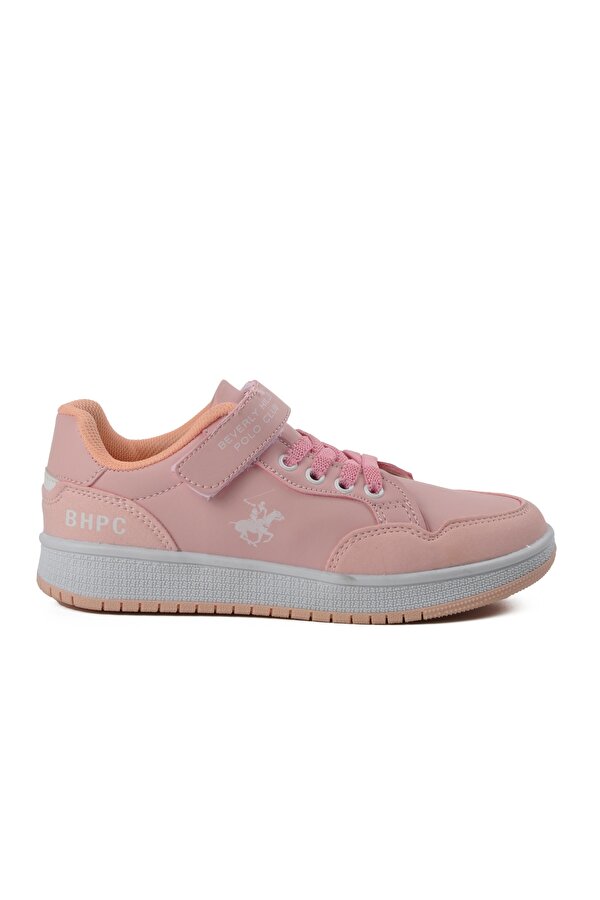 Po-10320-F Pudra Cırtlı Çocuk Sneaker