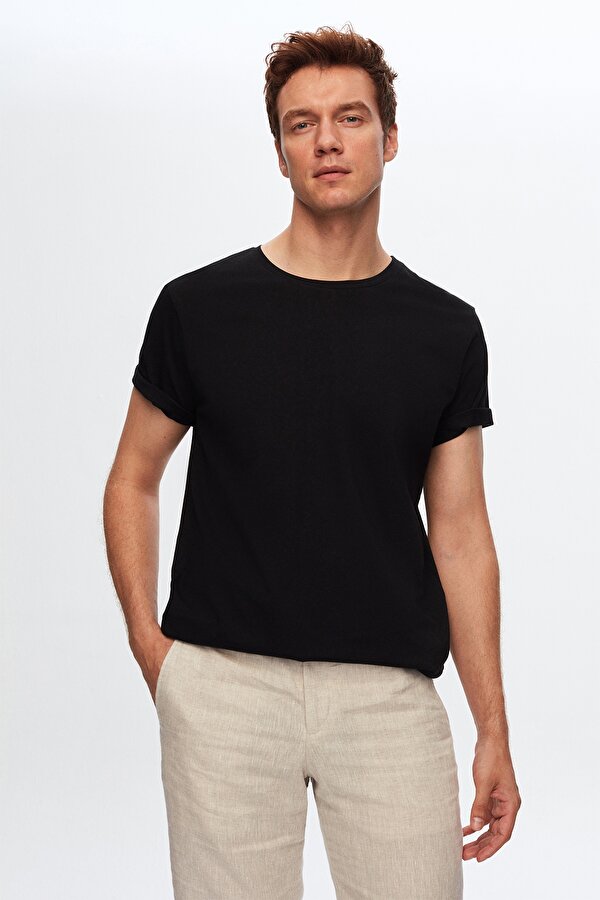 Ds Damat Slim Fit Siyah T-shirt