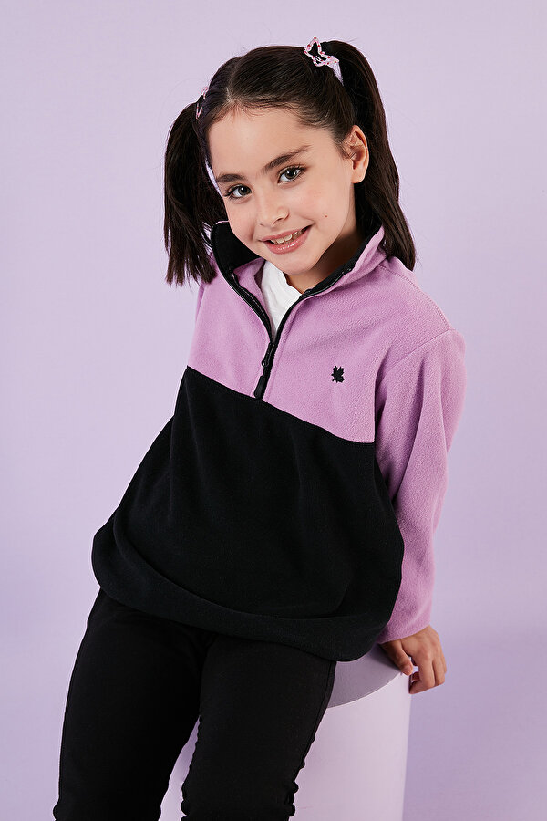Unisex Çocuk Polar 5905004 LİLA-SİYAH