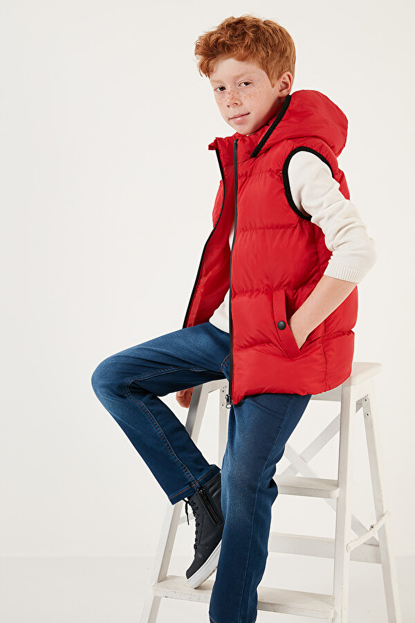 Unisex Çocuk Yelek 5761983 KIRMIZI