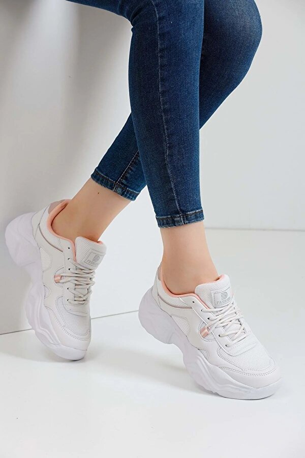 143 Rahat Kalın Taban Kadın Sneaker Spor Ayakkabı
