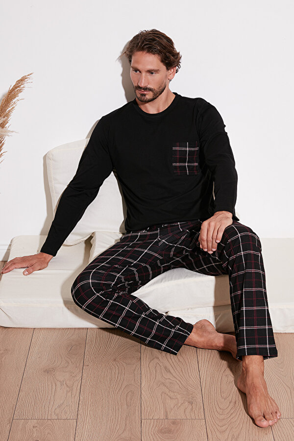 Erkek Pijama Takımı 6572001 SİYAH
