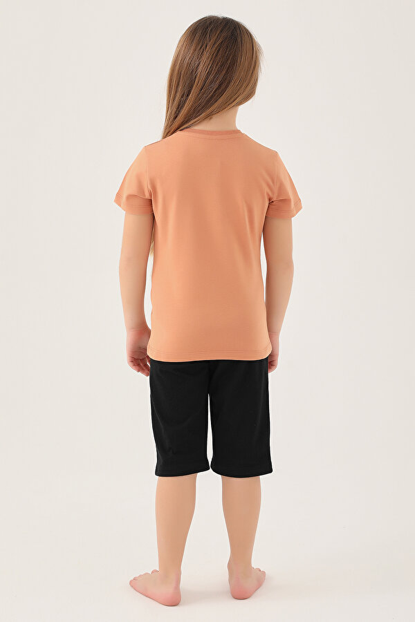 D4805-2 Kız Çocuk T-Shirt Sumak