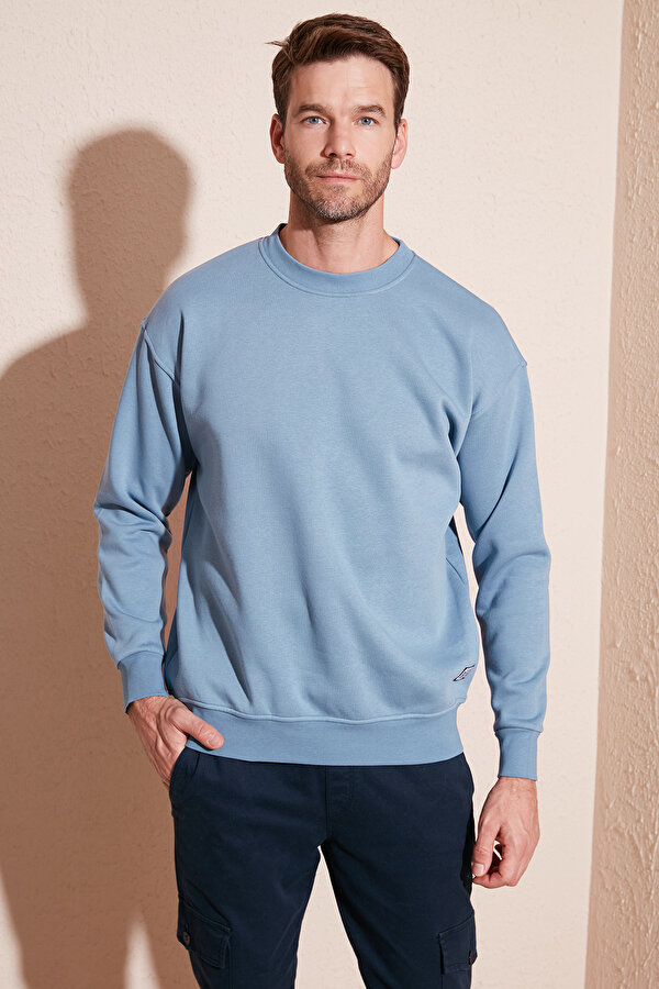 Erkek Sweat 5905255 MAVİ