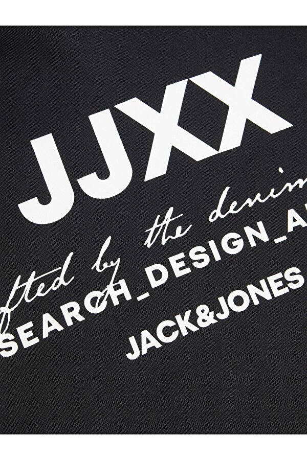 Kapüşonlu Rahat Kesim Siyah Kadın Sweatshirt 12250183