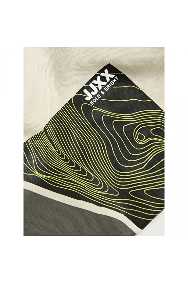 Bisiklet Yaka Rahat Kesim Kırık Beyaz Kadın Sweatshirt 12241324