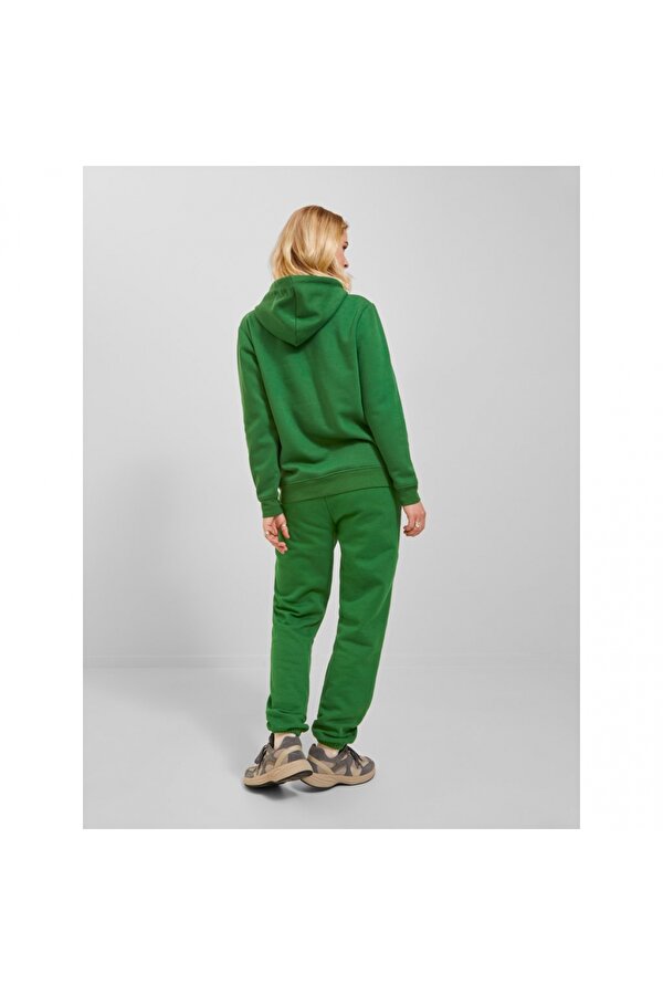 Kapüşonlu Rahat Kesim Yeşil Kadın Sweatshirt 12223961