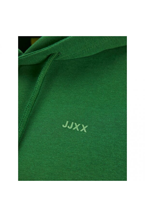 Kapüşonlu Rahat Kesim Yeşil Kadın Sweatshirt 12223961