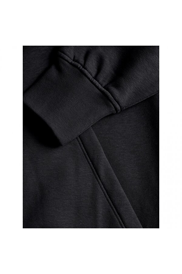 Kapüşonlu Rahat Kesim Siyah Kadın Sweatshirt 12223961