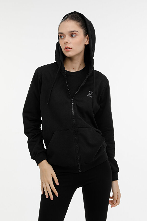 Kinetix W-Crf Kd Fz Hoodie 2Pr Черный Женщина Толстовка На Молнии
