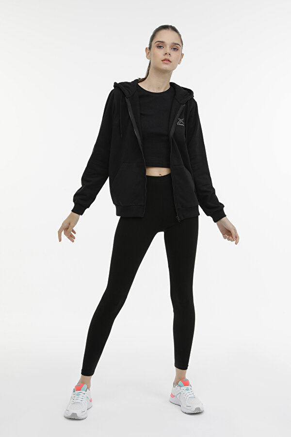 Kinetix W-Crf Kd Fz Hoodie 2Pr Черный Женщина Толстовка На Молнии