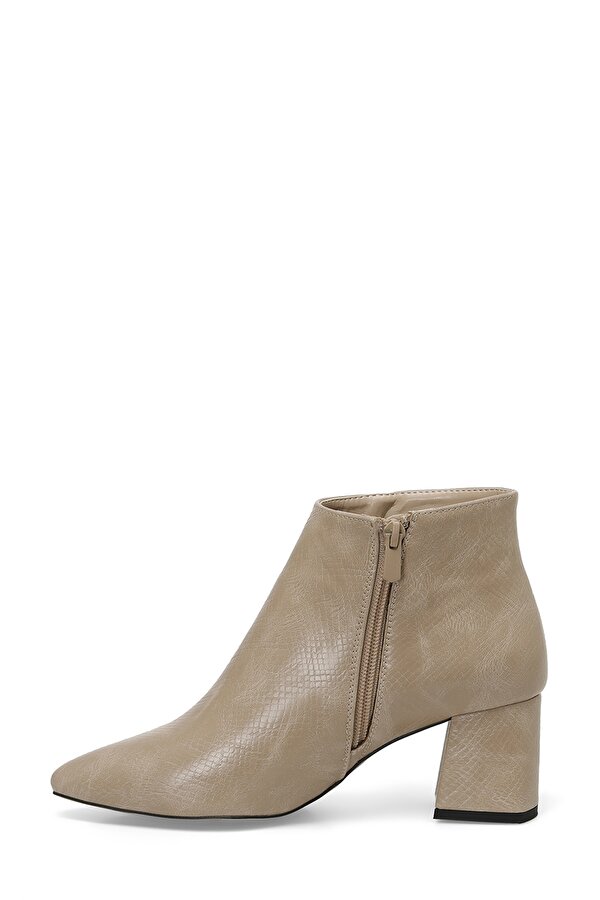 23K-173 3PR Bej Kadın Topuklu Bot