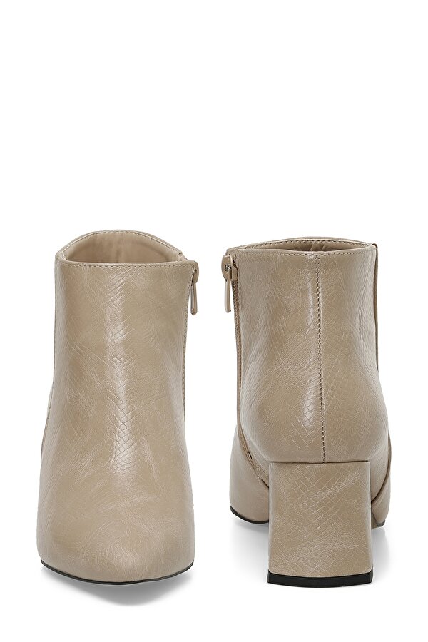 23K-173 3PR Bej Kadın Topuklu Bot