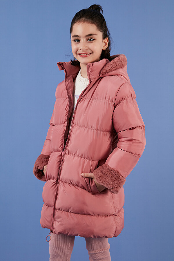 Kız Çocuk Mont 5761981 GÜL KURUSU