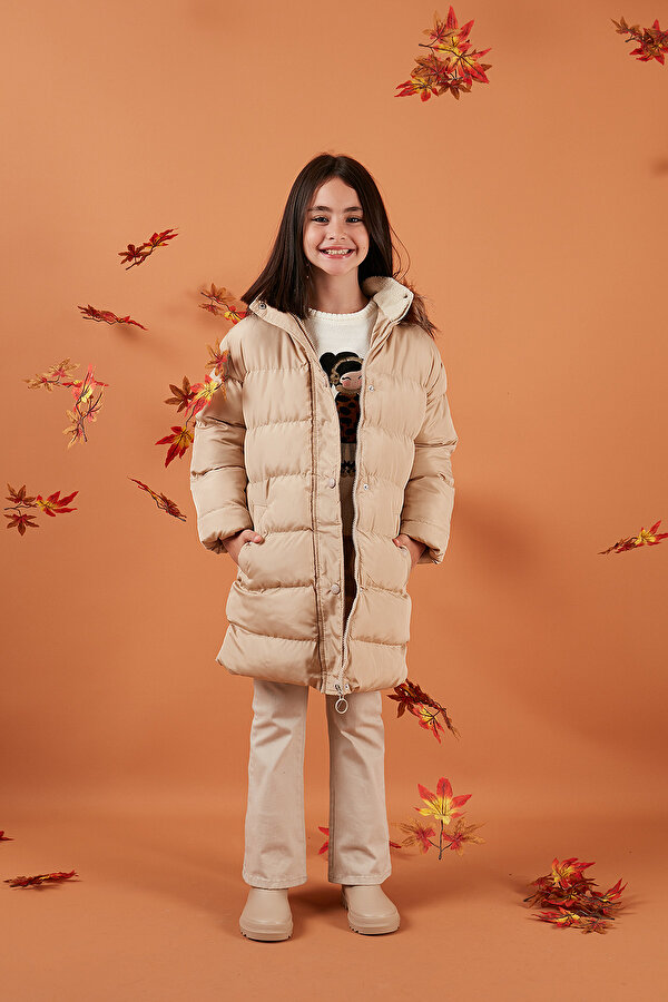 Kız Çocuk Mont 6028720 EKRU