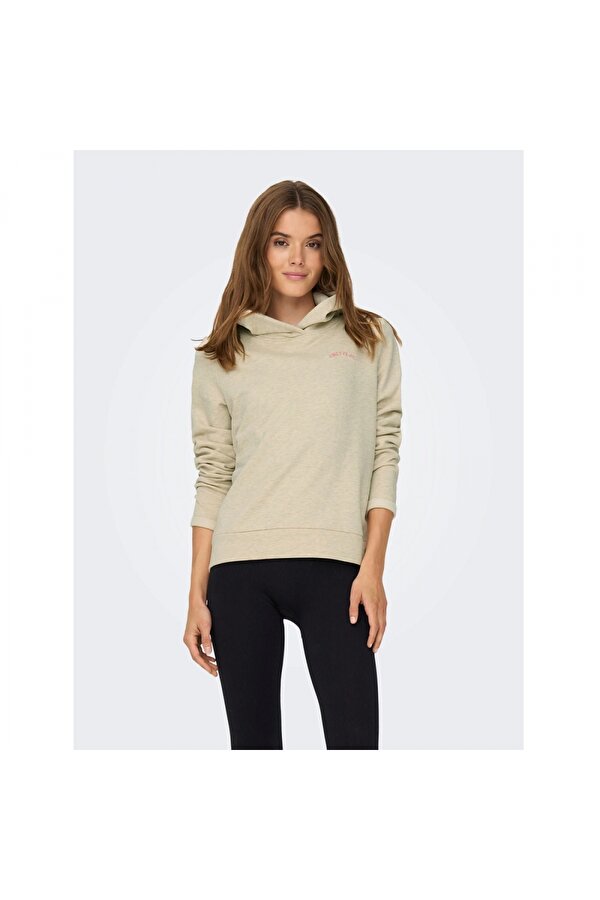 Onpshau Ls Hood Embr Brush Kadın Sweatshirt