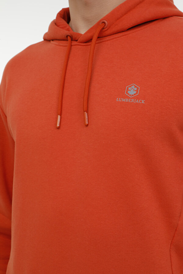 M-SN04 BASIC HOODIE 3PR BRICK RED Man 449